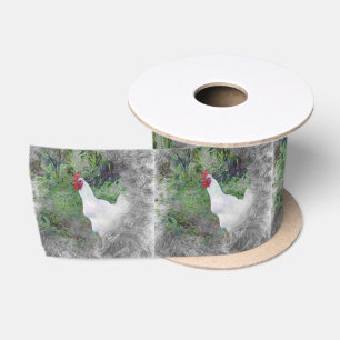 Ruban En Satin poulet animal artistique