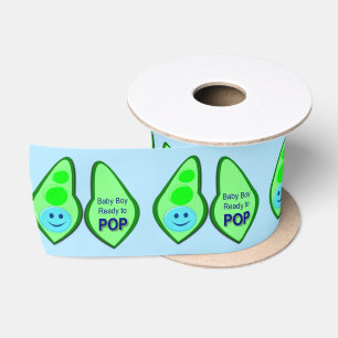 Ruban En Satin Prêt pour la pop Baby Boy Pea Blue
