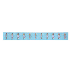 Ruban En Satin Pretty Little Ice Sketch et Snowflakes