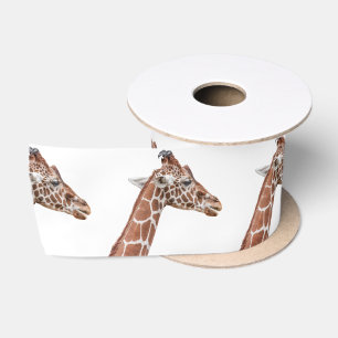 Ruban En Satin Profil de girafe