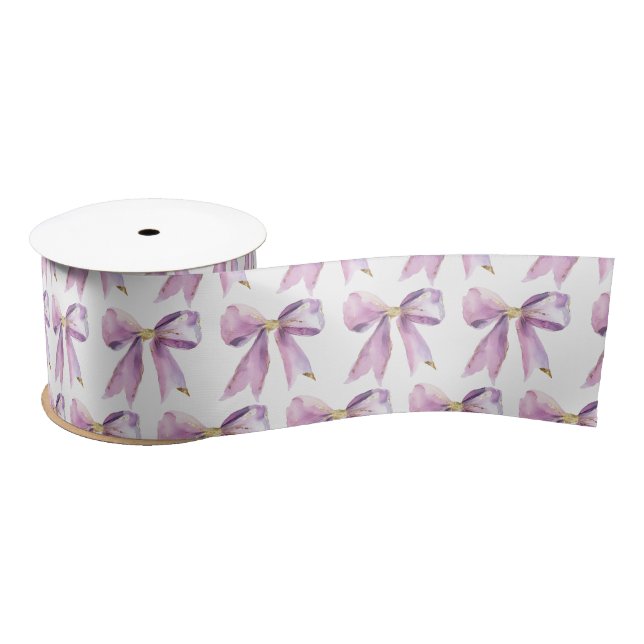 Ruban En Satin Purple Coquette Bow (Bobine)