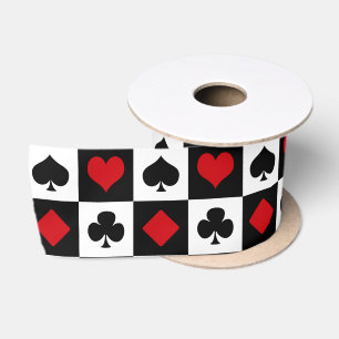 Ruban En Satin Quatre costumes de carte