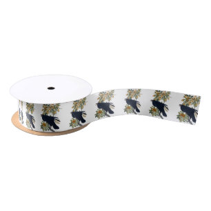Ruban En Satin Raven Bird