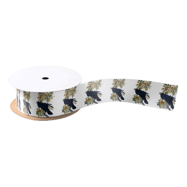 Ruban En Satin Raven Bird (Bobine)