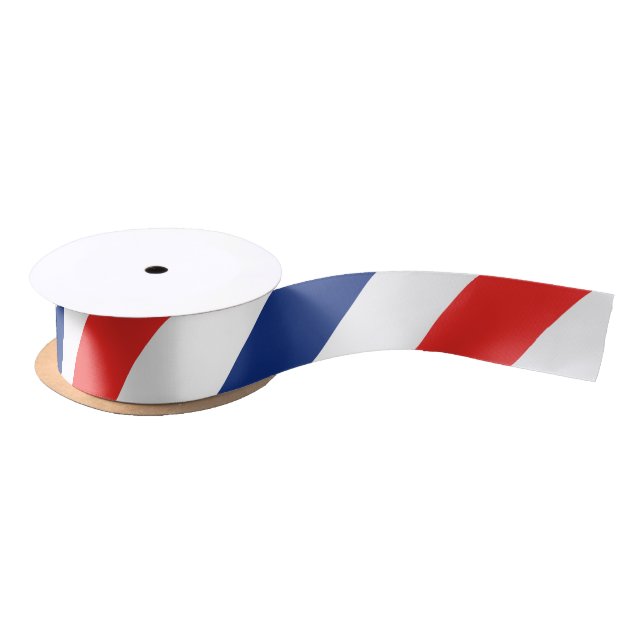 Ruban En Satin Rayures de coiffeur (Bobine)