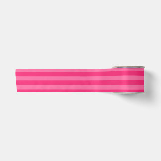 Ruban En Satin Rayures rose pâle et rose chaud