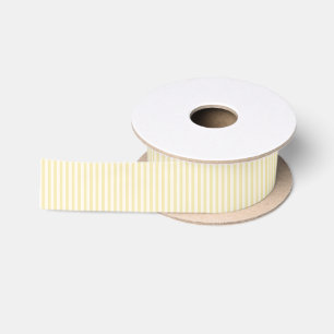 Ruban En Satin Rayures Simples - Crème au Beurre