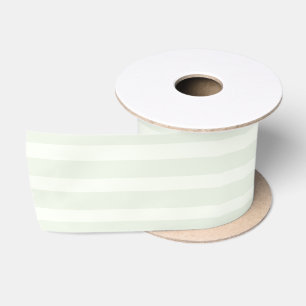 Ruban En Satin Rayures vert menthe pastel 