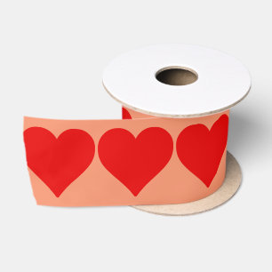 Ruban En Satin Red Heart Shape Love Classic Simple Minimalisme