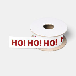 Ruban En Satin Red Ho Ho Ho ! Noël blanc