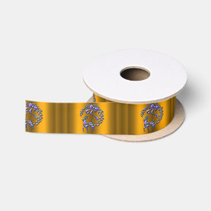 Ruban En Satin Renard pourpre décoratif