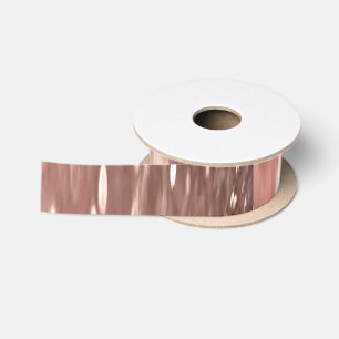 Ruban En Satin Résumé #3 : Rose cuivre doré scintillant