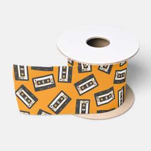 Ruban En Satin Retro 80's 90's Cassette Musique Anniversaire