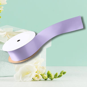 Ruban En Satin Rêves de Lilas Uni Classique Élégant