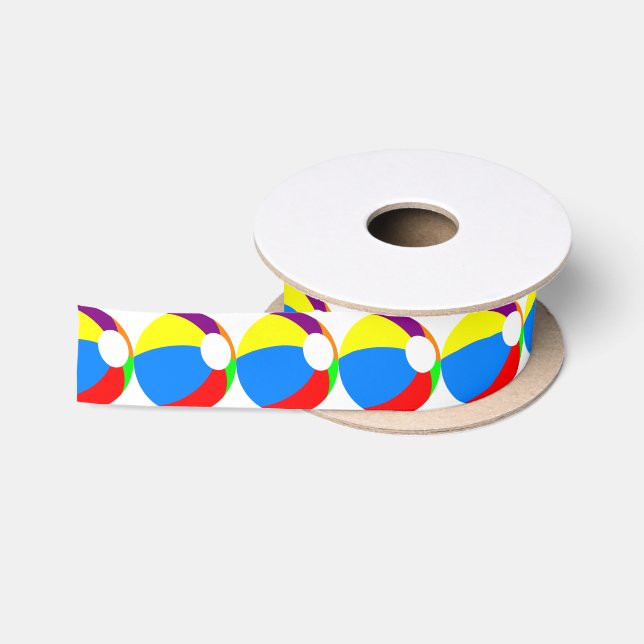 Ruban En Satin Ribbon Beach Ball (Bobine)