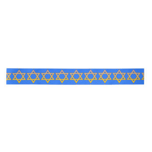 Ruban En Satin Ribbon de conception d'étoile juive