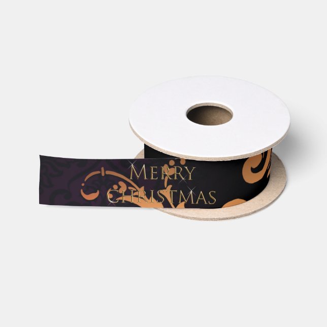 Ruban En Satin Ribbon de Noël de la paix (Bobine)