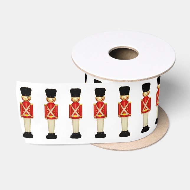 Ruban En Satin Ribbon de Noël de Londres Angleterre (Bobine)