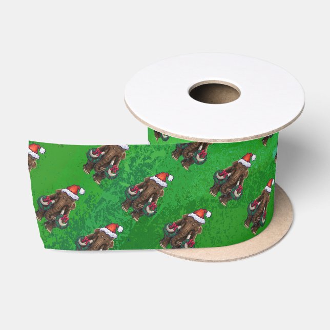 Ruban En Satin Ribbon de Noël Mastodon Satin (Bobine)