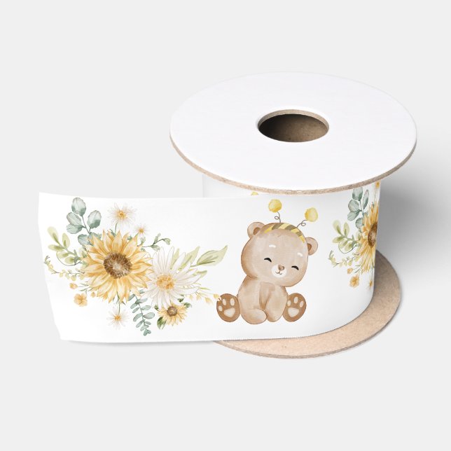 Ruban En Satin Ribbon d'ours en peluche de miel (Bobine)