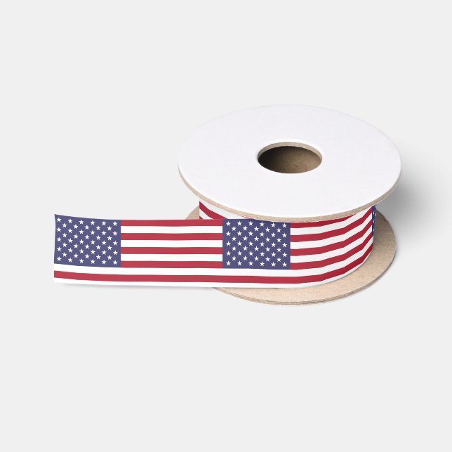 Ruban En Satin Ribbon du drapeau américain (Bobine)
