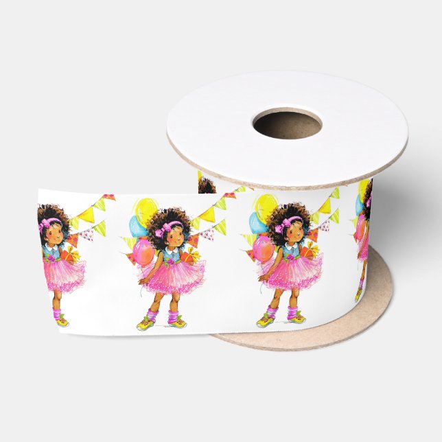 Ruban En Satin Ribbon fille mignonne (Bobine)