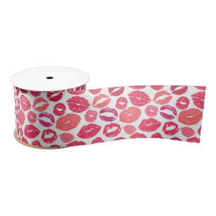 Ruban En Satin Ribbon Kiss Lips Love
