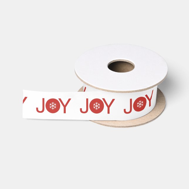 Ruban En Satin Ribbon Noël Joy (Bobine)