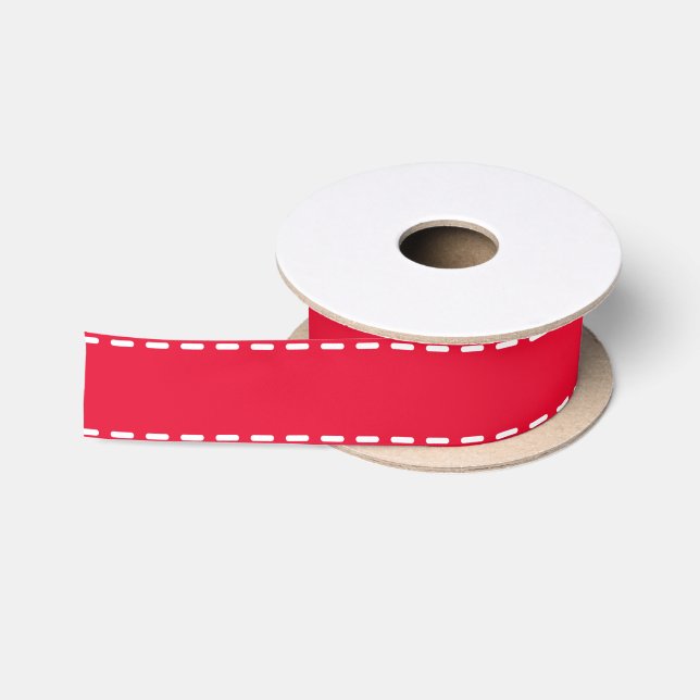 Ruban En Satin Ribbon Red Holiday (Bobine)