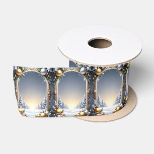 Ruban En Satin Ribbon Satin Cadre de Noël