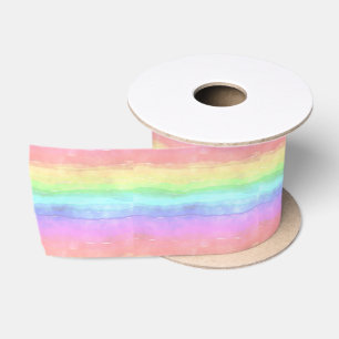 Ruban En Satin Ribbon Satin Rainbow Design
