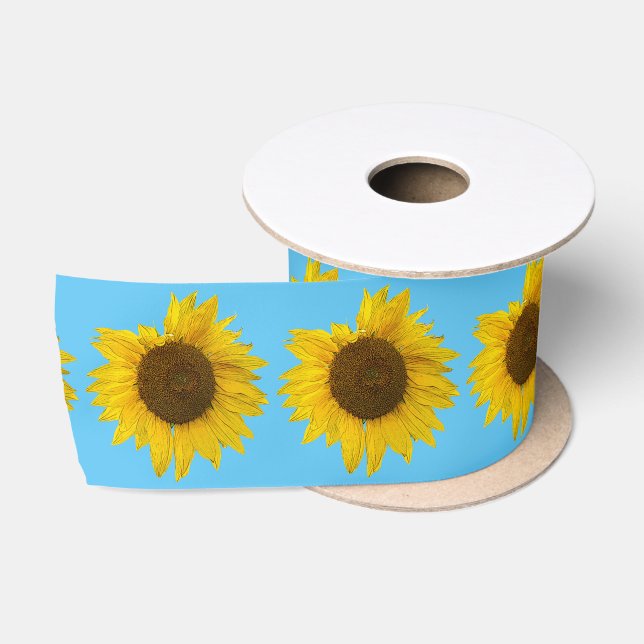 Ruban En Satin Ribbon Satin Tournesol (Bobine)