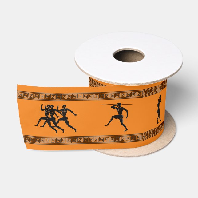 Ruban En Satin Ribbon satiné des athlètes grecs (Bobine)