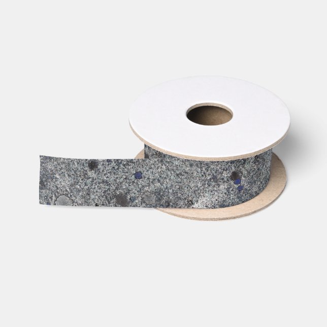 Ruban En Satin Roche grise de granit de géologie avec les détails (Bobine)