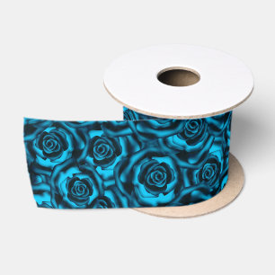 Ruban En Satin Rose bleu foncé