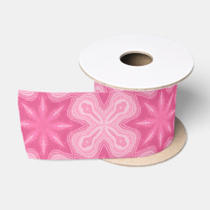 Ruban En Satin Rose et Blanc
