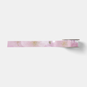 Ruban En Satin Rose Florale Élégante Moderne Simple Rose