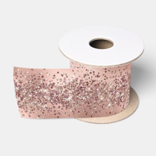 Ruban En Satin Rose Glam Gold Glitzy Sparkle Parties scintillant 