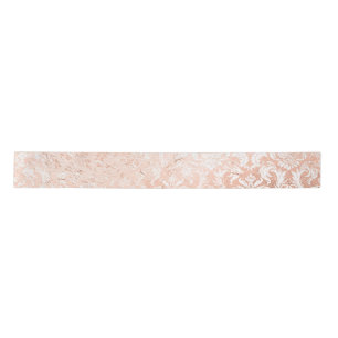 Ruban En Satin Rose Gold Damask
