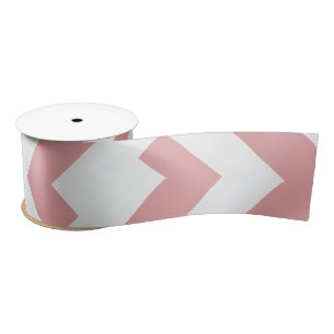 Ruban En Satin Rose Pâle Géométrique