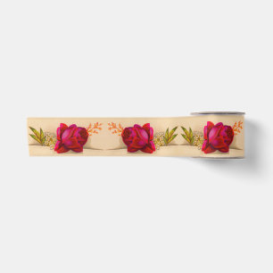 Ruban En Satin Rose rouge victorienne