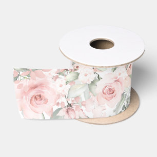 Ruban En Satin Rose rougissant 2 Mariage