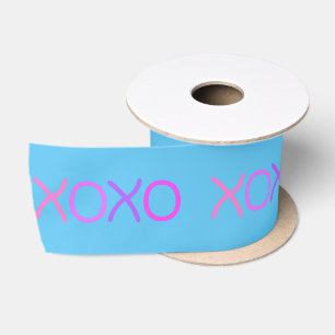 Ruban En Satin Rose, violet et lavande Xoxo beau bleu clair