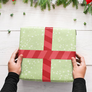 Ruban En Satin Rouge simple rayé classique