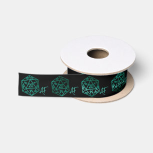 Ruban En Satin RPG Crit AF   Dés de jeu de plateau Emerald Fantas