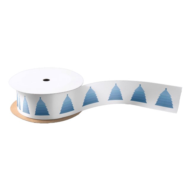 Ruban En Satin Ruban bleu arbre de Noël (Bobine)
