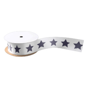 Ruban En Satin Ruban bleu Star