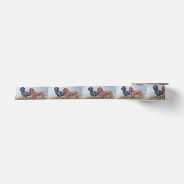 Ruban En Satin Ruban Dachshund Dog Art (Devant)