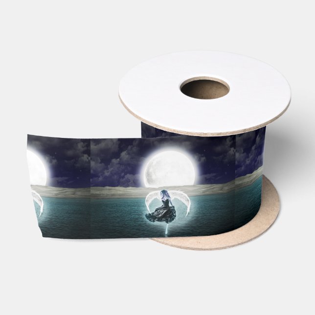 Ruban En Satin ruban d'ange de la lune goth (Bobine)