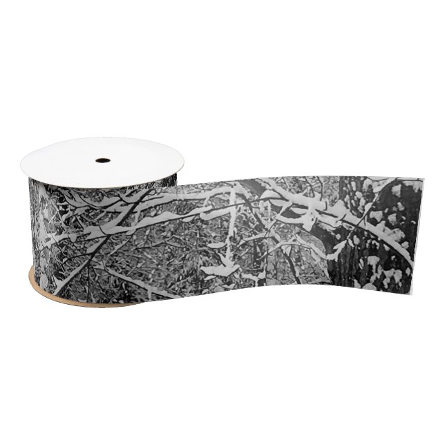 Ruban En Satin Ruban de camouflage d'hiver (Bobine)